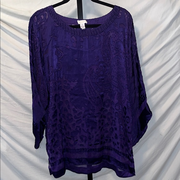 Chico's Tops - Chico's Rich Purple Women's Blouse (BG2)